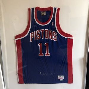 Signed Original Pistons NBA Jersey